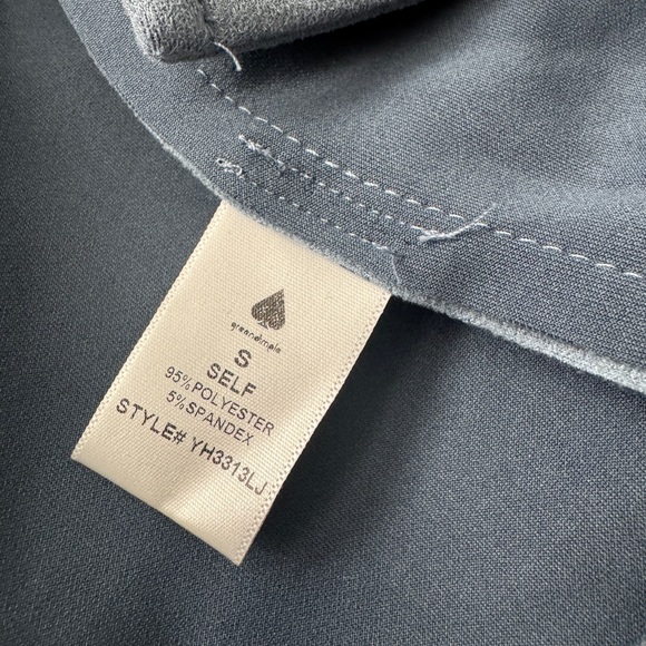 Vegan suede tassel cowboy jacket blue studded button up coat - Picture 7 of 11